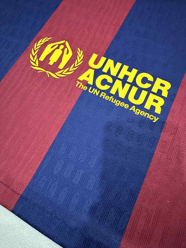 Player Version 2025-2026 Barcelona Home Red&Blue Thailand Soccer Jersey AAA-6905