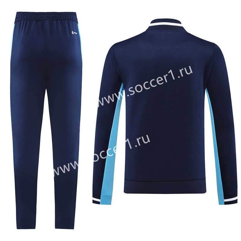 Royal Blue Thailand Soccer Jacket Uniform-LH