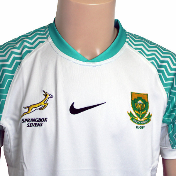 2025 Sevens South Africa Away White Thailand Rugby Shirt