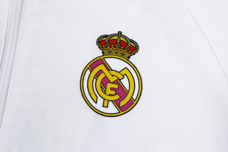 2024-2025 Real Madrid White Thailand Soccer Jacket Uniform-815