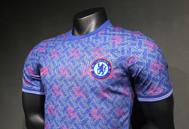 (S-3XL) Player Version 2024-25 Joint Version Chelsea Blue&Pink Thailand Soccer Jersey AAA-518