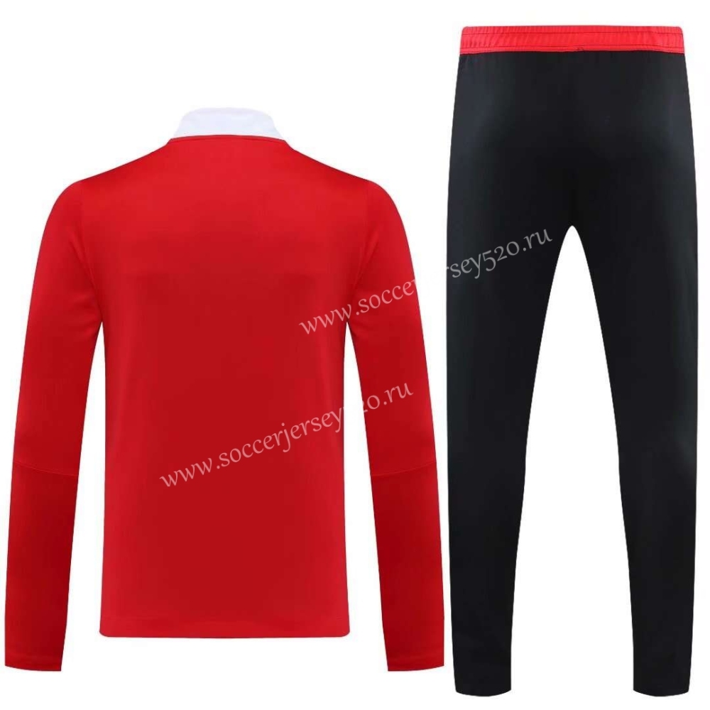 2021-2022 Bayern München Red Thailand Soccer Tracksuit -CS