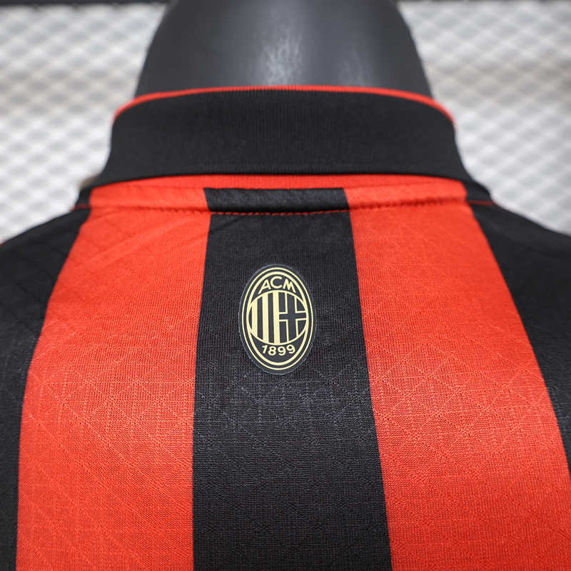 Player Version 2025-2026 Anniversary AC Milan Red&Black Thailand Soccer Jersey AAA-888