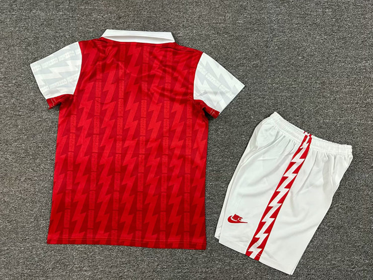 Retro Version 1994-1996 Arsenal Home Red Kids/Youth Soccer Uniform-7809