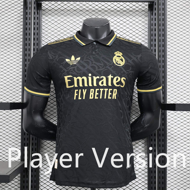 Player Version 2024-2025 Special Version Real Madrid Black Thailand Soccer Jersey AAA-888