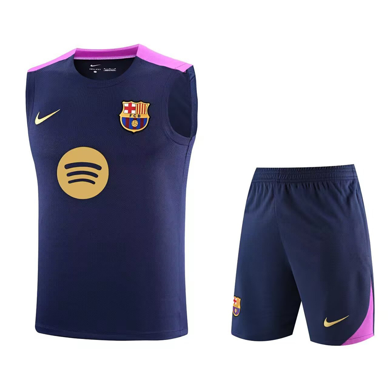 2025-2026 Barcelona Purple Thailand Soccer Vest Uniform-418