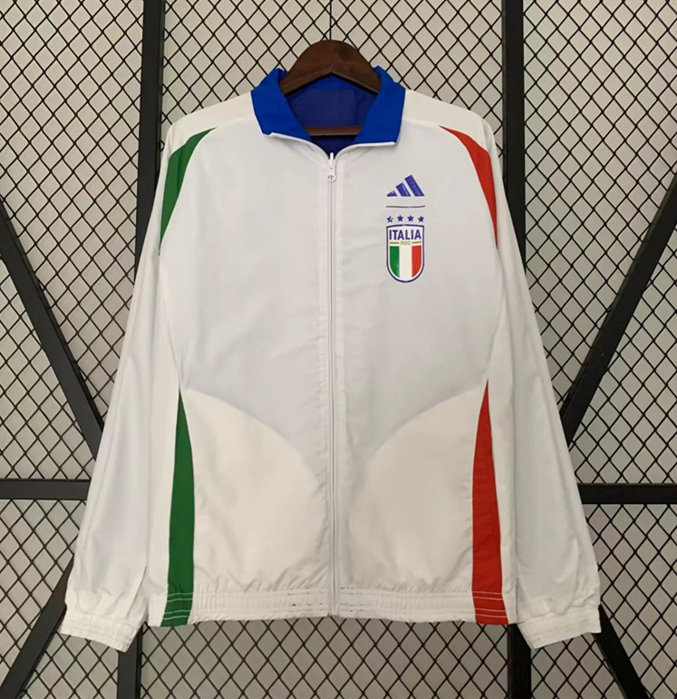 (S-3XL) 2024-2025 Italy Blue&White Double-Sided Wear Thailand Trench Coats-0255