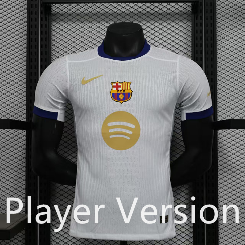 Player Version 2025-2026 Special Version Barcelona White Thailand Soccer Jersey AAA-888
