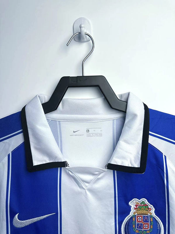 Retro Version Porto Home Blue&White Thailand Soccer Jersey AAA-811