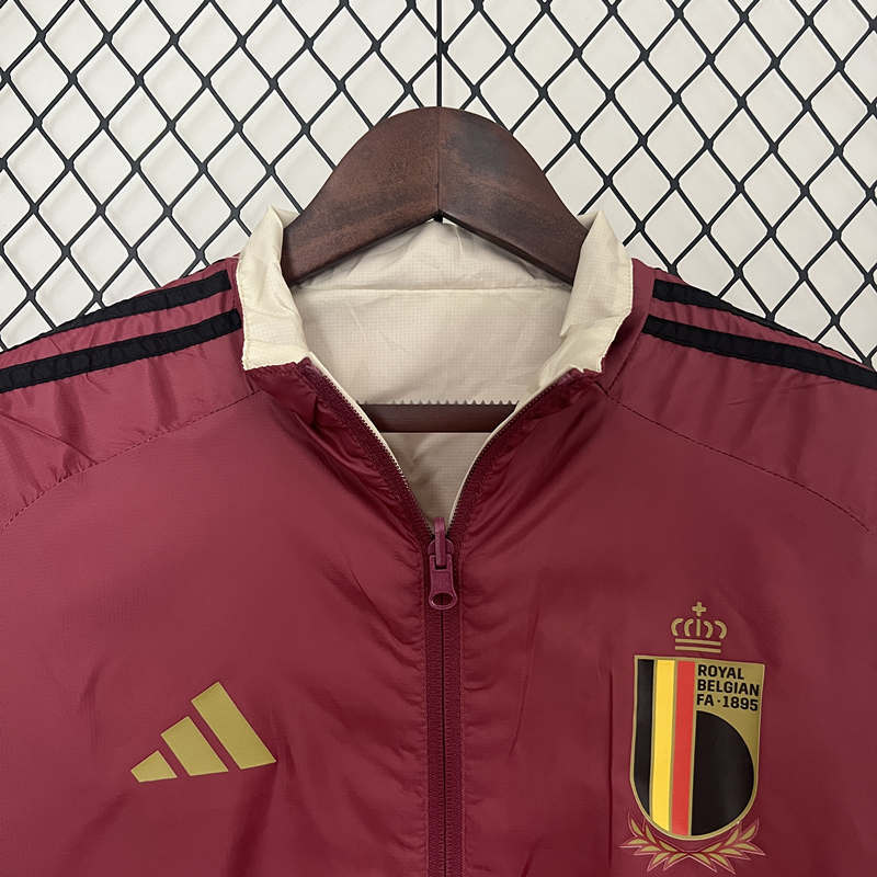 2024-2025 Belgium Maroon&Beige Thailand Double-Sided Wear Thailand Trench Coats-0255
