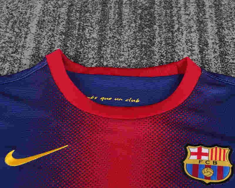 Retro Version 12-13 Barcelona Home Red&Blue Kid/Youth Soccer Uniform-6748
