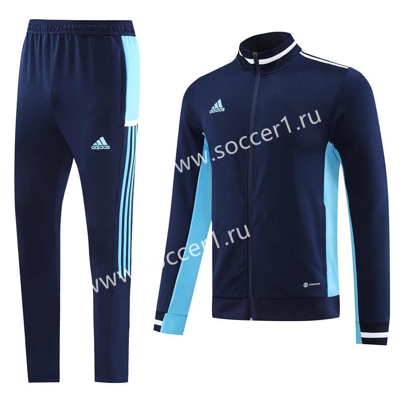 Royal Blue Thailand Soccer Jacket Uniform-LH