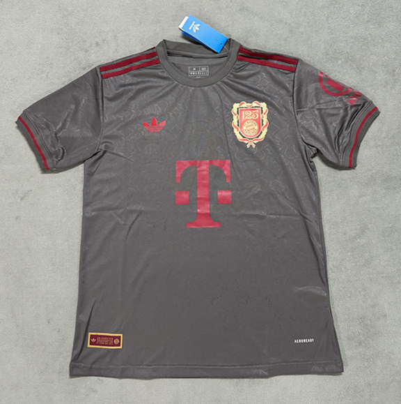 （s-4xl）125th Anniversary Edition Bayern München Grey Thailand Soccer Jersey AAA-4506