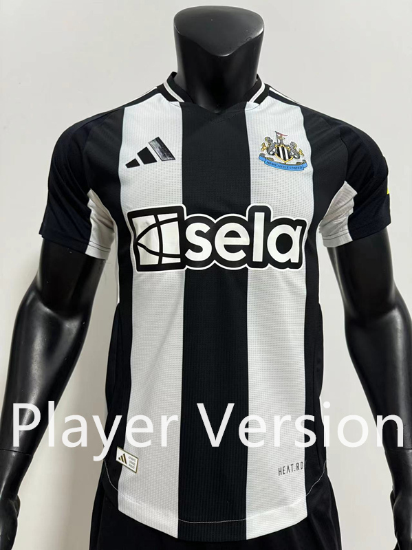 Player Version 2024-2025 Newcastle United Home Black&White Thailand Soccer Jersey AAA-SJ