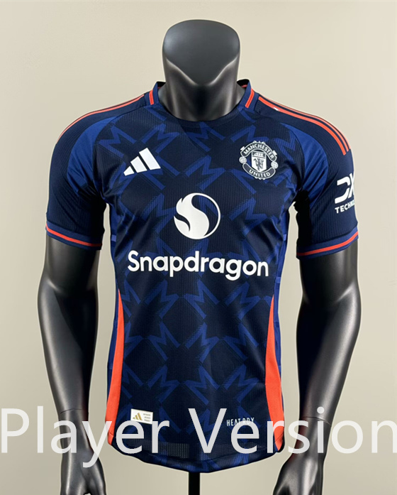 Player Version 2025-2026 Manchester United Royal Blue Thailand Soccer Jersey AAA-418
