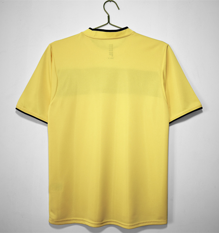 Retro Version 2002 Scotland Away Yellow Thailand Soccer Jersey AAA-C1046