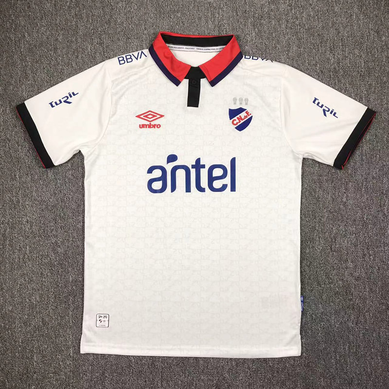2024-2025 Club Nacional de Football Home White Thailand Soccer Jersey AAA-417
