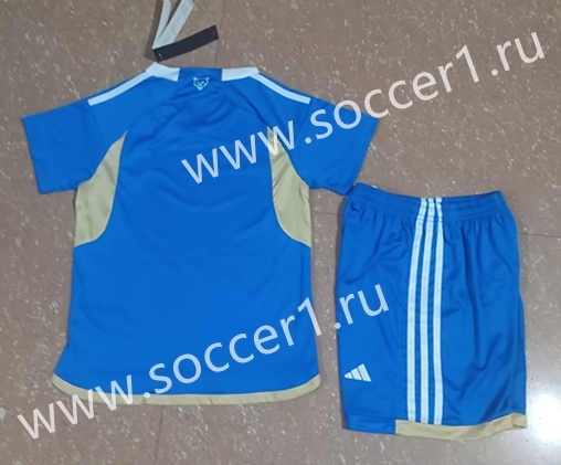 2023-2024 Leicester City Home Blue Kids/Youth Soccer Uniform-507