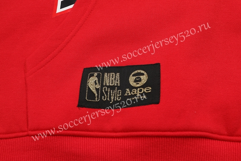 2020-2021 Chicago Bulls&Aape Red Thailand Soccer Tracksuit With Hat-LH