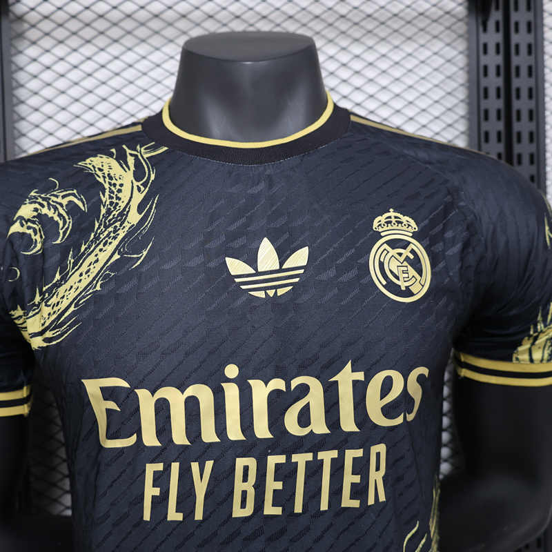 Player Version 2024-2025 Special Version Real Madrid Black Thailand Soccer Jersey AAA-888