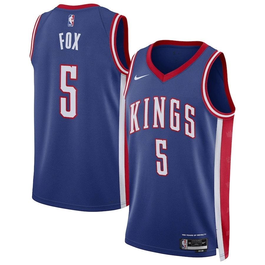 2025 City Edition Sacramento Kings Blue #5 NBA Jersey-311