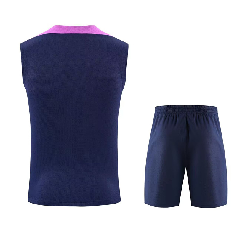 2025-2026 Barcelona Purple Thailand Soccer Vest Uniform-418