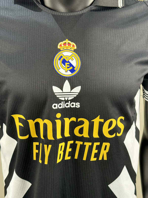 Player Version 25-26 Real Madrid Black Thailand Soccer Jersey AAA-418