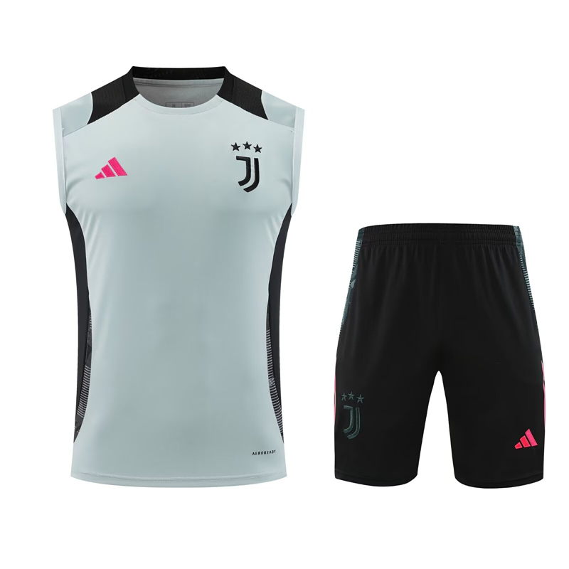 2024-2025 Juventus Light Gray Thailand Soccer Vest Uniform-418
