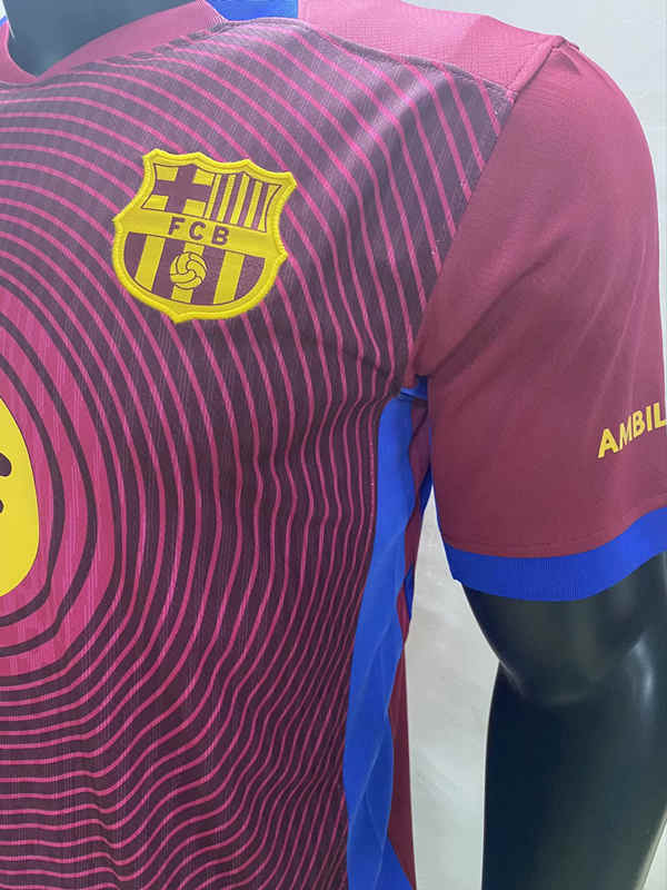 2025-2026 Barcelona Away Dark Red Thailand Soccer Jersey AAA-0594