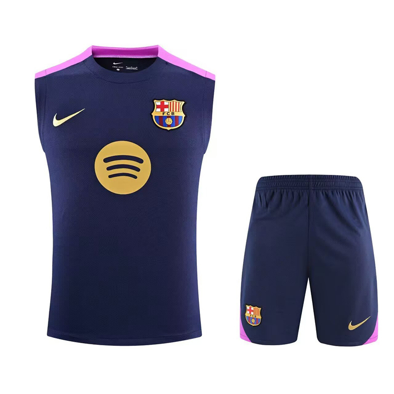 2025-2026 Barcelona Purple Thailand Soccer Vest Uniform-418