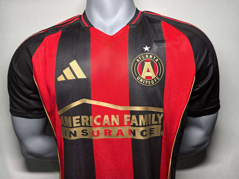 (S-3XL) Player version 2025-2026 Atlanta United Home Red&Black Thailand Soccer Jersey AAA-4442