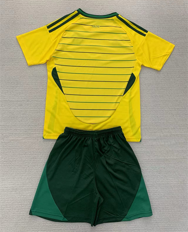 2024-2025 Celtic Away Yellow Kids/Youth Soccer Uniform-AY