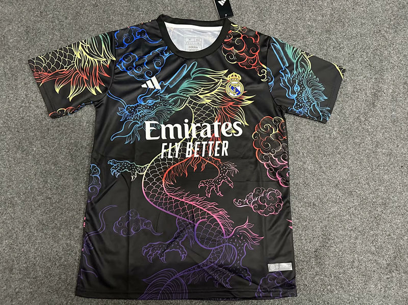 2024-2025 Real Madrid Black Thailand Soccer Jersey AAA-GB