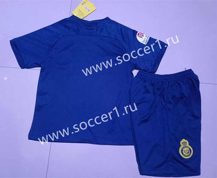2023-2024 Al-Nassr FC Away Royal Blue Kids/Youth Soccer Unifrom-507