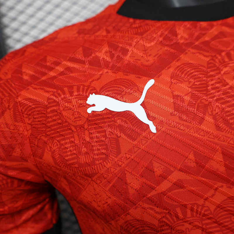 Player Version 2024-2025 Egypt Home Red Thailand Soccer Jersey AAA-888