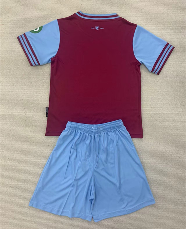 2024-2025 West Ham United Home Red&Blue Kids/Youth Soccer Uniform-AY