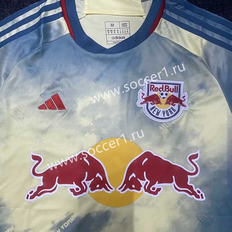 (S-4XL) 2023-2024 New York Red Bulls Home Yellow Thailand Soccer Jersey AAA-0871