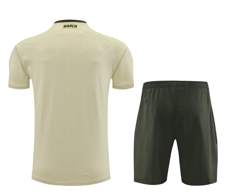 2024-2025 Barcelona Beige Thailand Soccer Uniform-7411