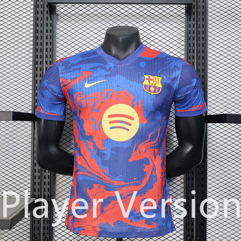 Player Version 2025-2026 Barcelona Red &Blue Thailand Soccer Jersey AAA-888