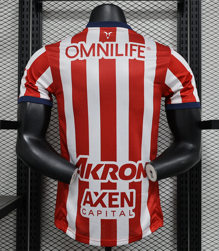 Player Version 2024-2025 Deportivo Guadalajara Home Red&White Thailand Soccer Jersey AAA-888