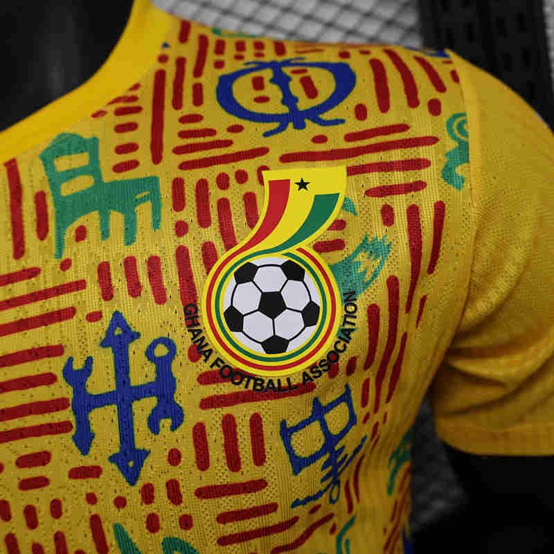 Player Version 2025-2026 Ghana Yellow Thailand Training Soccer Jersey AAA-888