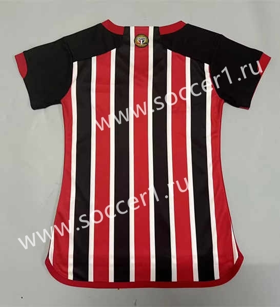 2023-2024 Sao Paulo Futebol Home Red&Black Thailand Women Soccer Jersey AAA-908