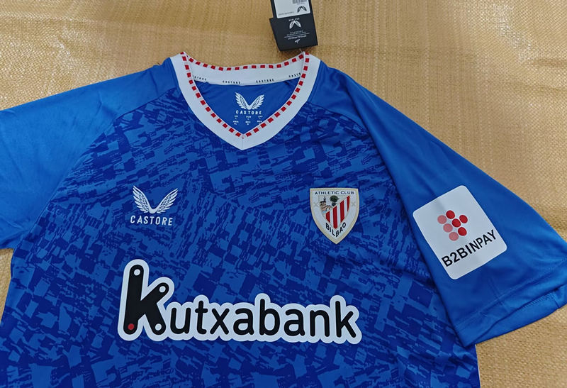 New sponsor 2024-2025 Athletic Bilbao Away Blue Thailand Soccer Jersey AAA-0141