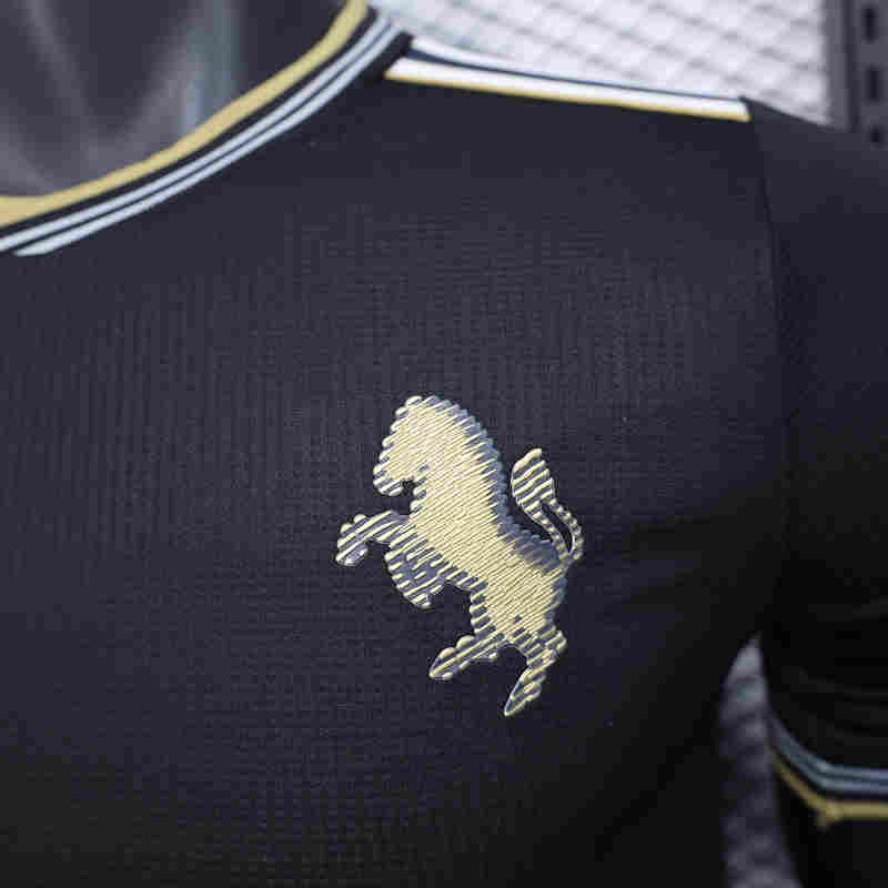 Player Version 2025-26 Juventus 2nd Away Black Thailand Soccer Jersey AAA-888