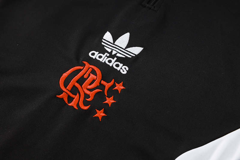2024-2025 Flamengo Black Thailand Soccer Tracksuit-815