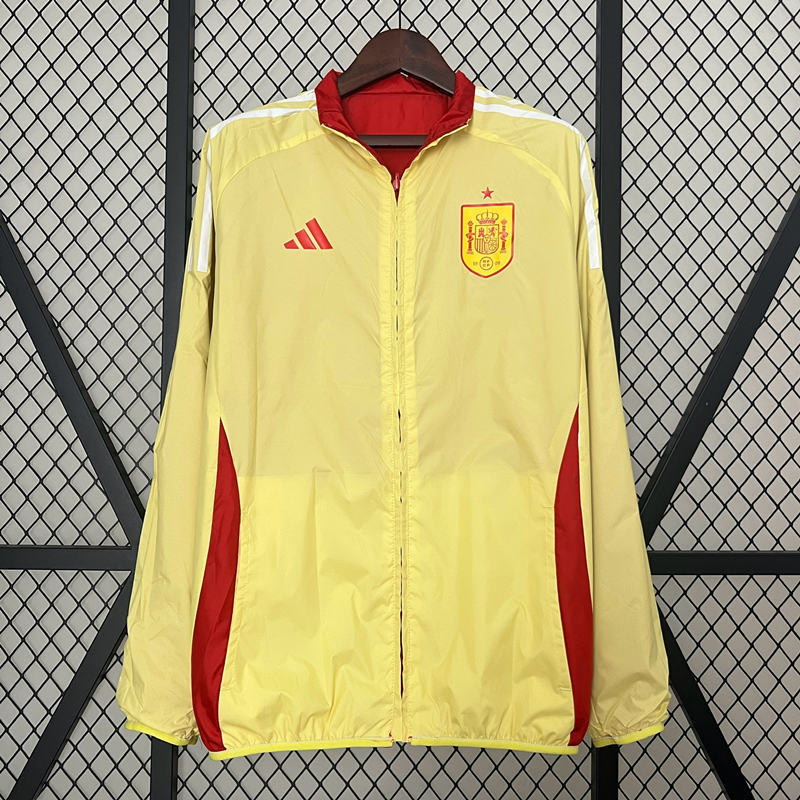 2024-2025 Spain Yellow&Red Thailand Double-Sided Wear Thailand Trench Coats-0255