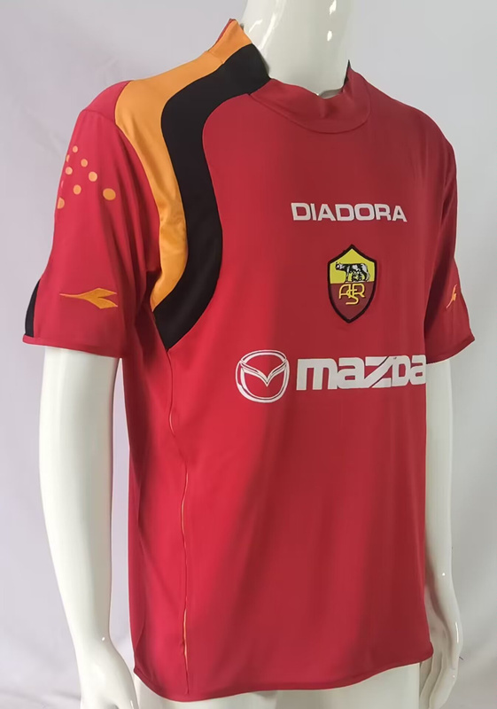 Retro Version 04-05 Roma Home Red Thailand Soccer Jersey AAA-503