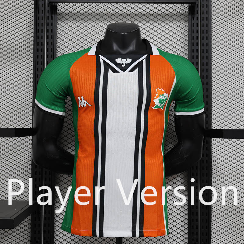 Player Version 2024-2025 Special Version Ivory Coast White&Orange&Green Thailand Soccer Jersey AAA-888