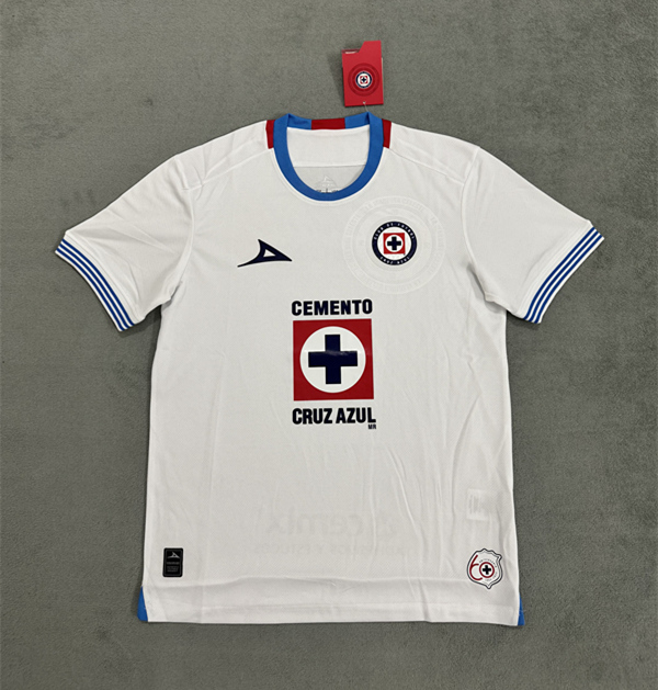 (S-4XL) 2024-2025 Cruz Azul Away White Thailand Soccer Jersey AAA-4506