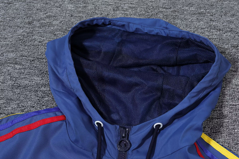 2024-2025 Colombia Blue Thailand Trench Coats With Hat-0255